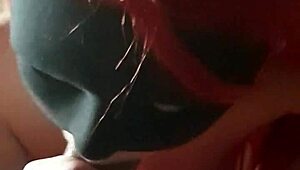 Ariel Sucks Redhead Slut And Holds Cum In Mouth