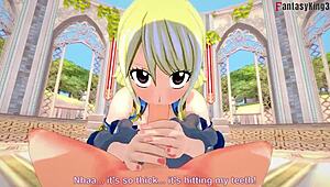 Lucy heartfilia deepthroats in fairy tail fantasy