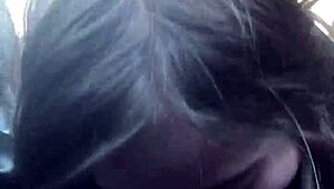 Lesbian bestfriend sucks me off on the road until swallowing