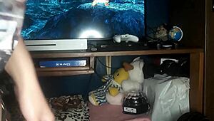 he creampied me so fast and a lot, filling my teen pussy with cum.