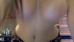 Huge Jiggly Tits Bounce and Shake During Intense Cumming Session with Cum Everywhere