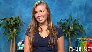Hot Eighteen Girl Gets Massaged By Her Rubber