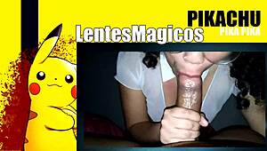 Dirty mexican schoolgirl with glasses learns to suck cock at age 20