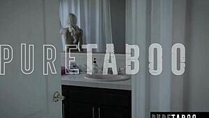 Elsa jean watches her stepbro masturbate and gets horny for deepthroat