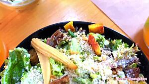 Teenie Jamie Young Swallows Juicy Cum in Athens