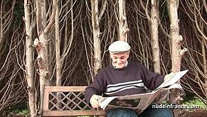 french teen with perky tits drilled by old papy voyeur