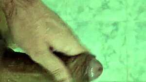 Brazilian twink enjoys solo homemade shower orgasm