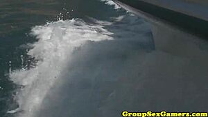 European Beach Sexgames with Bikini Orgy in Public