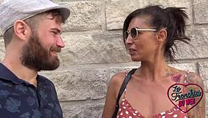 Charlotte, the 40-year-old French brunette barmaid, gets her ass fucked