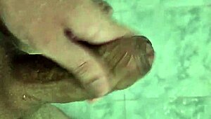 Brazilian twink enjoys solo homemade shower orgasm