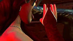 Krampus finds a new naughty helper for his big black cock