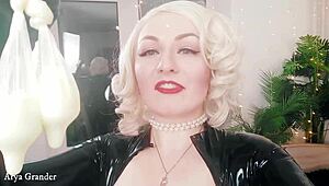 Cuckold Husband Watches Femdom Arya Grander Dominate In POV Close-Up