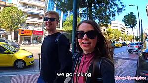 Teenie Jamie Young Swallows Juicy Cum in Athens