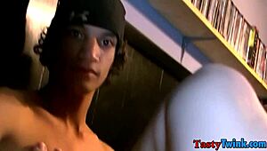 this young twink tries his first gay blowjob in the car