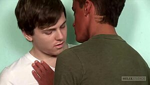 Interracial Gay Twinks Fucking Bareback In The Library