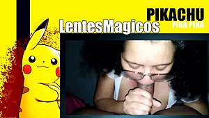 Dirty mexican schoolgirl with glasses learns to suck cock at age 20