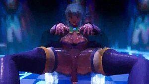 I'm in konosuba, riding and deepthroating in this hot group scene