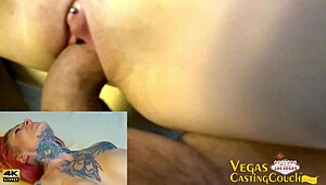 hey, check this hot model getting ass fucked in reverse cowgirl anal in vegas casting!
