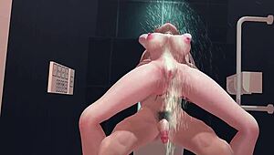 Kitagawa Caught in Toilet for Steamy Anime Hentai Action Scene.