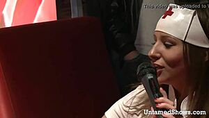 hot nurse sucks large dick in hospital