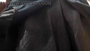 Hey! Italian Chubby Stepmom Drags You to Try Leather Dresses in Public!