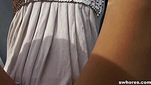 Moaning Prostitute with Tight Pussy Enjoys Wild Ride for 40 Euro in Car