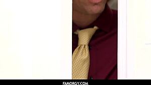 Teen 18+ Stepdaughter Fiona Frost Threesomes With Stepdad!