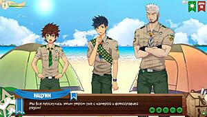 game friends camp episode 20 - joke with photo russian voice acting 😄