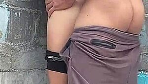 Brunette Neighbor with Brown Eyes Pinned Against the Wall