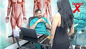 Nutritionist Sees Patient's Underwear, Then Fucks Her Ass Deep!