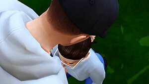 in simxstory forbidden passion episode 3, teen gets blowjob and facial in 3d hentai