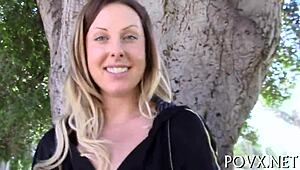 just watch this alluring slut handle an erected cock with rough pov moves.