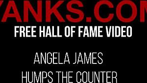 fit shy angela james humps counter to wild orgasms