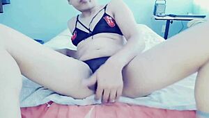 this young gay guy is so hot touching himself in his room 😍