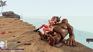 I’m obsessed with Sword x Hime edits! These anime monster scenes drive me wild every game over.