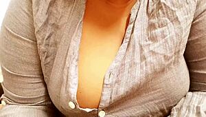 asian sexy milf with big boobs teases by showing off her stunning curves