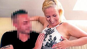 Married wife left alone, a stranger pounds me hard