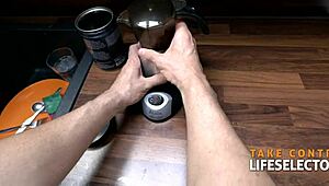 Cute Petite Roommate Explores Anal Curiosity with Spanking and Blowjob