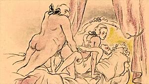 Hey, check this out! Vintage erotic illustration from old anime with retro hentai vibes.