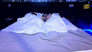 Angry big ass Latina wife bent over with husband's friend