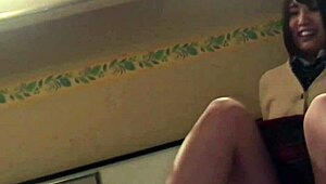 Japanese teen girl with big tits in homemade video.