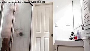 Wife's Hairy Pussy Gets Detailed Attention From Husband