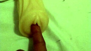 Hey, wanna watch me play with this artificial pussy tonight?