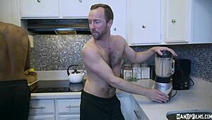 Big black cock pornstars handjob and blowjob before bent over assfucking!