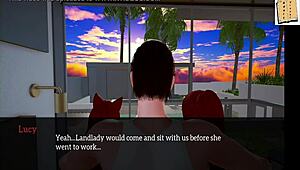 Teen amateur with big ass and small tits gets fucked in homemade cartoon game.