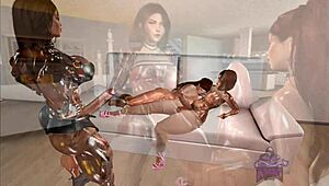 whoa, double vision ep 2 has a giant tranny cock cloned! 😲