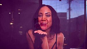 Sexy babes Anna Claire Clouds and Laney Grey in intense doggystyle sex.