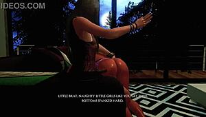 got spanked and paddled till i cried in this extended clip