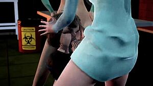 hey, mavis gets wild in a hotel threesome with elsa and anna! 😍