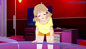 Hibiki Tachibana and Laura Bodewig's Intense Futanari Sex! Symphogear and Infinite Stratos Hentai Creampie.